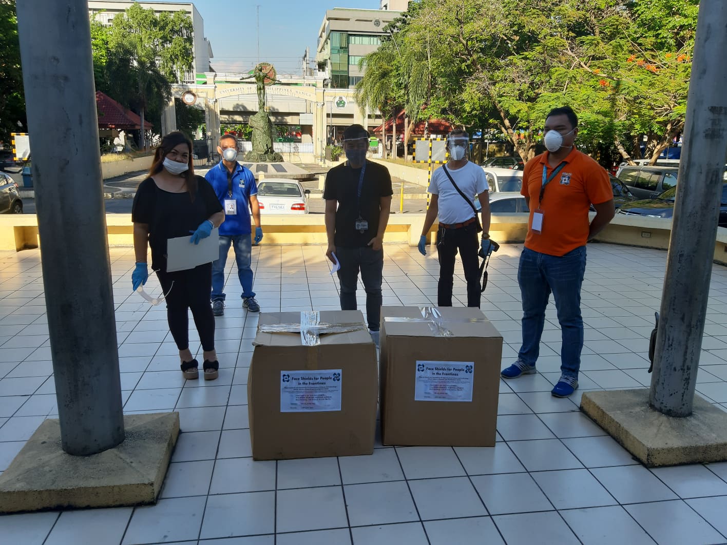face shields delivered to UPPGH
