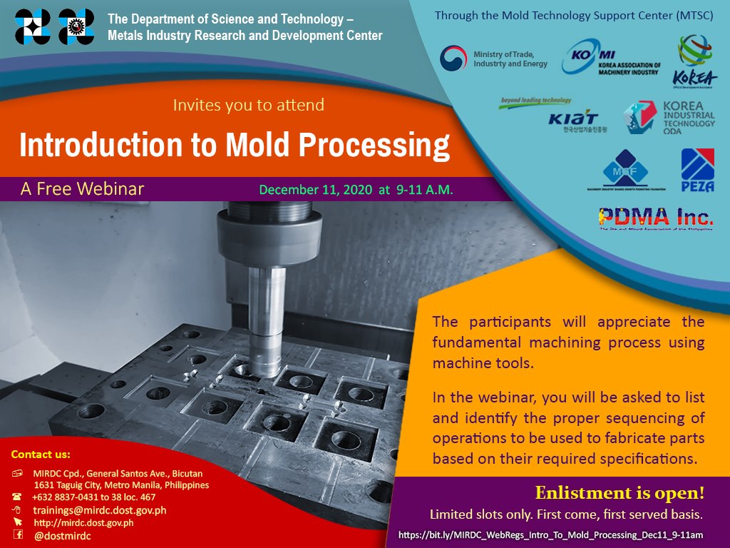 Poster for website upload for Mold Processing
