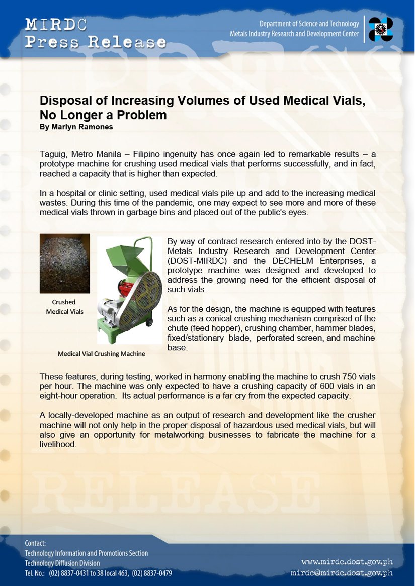 MUR medical vial press release for website