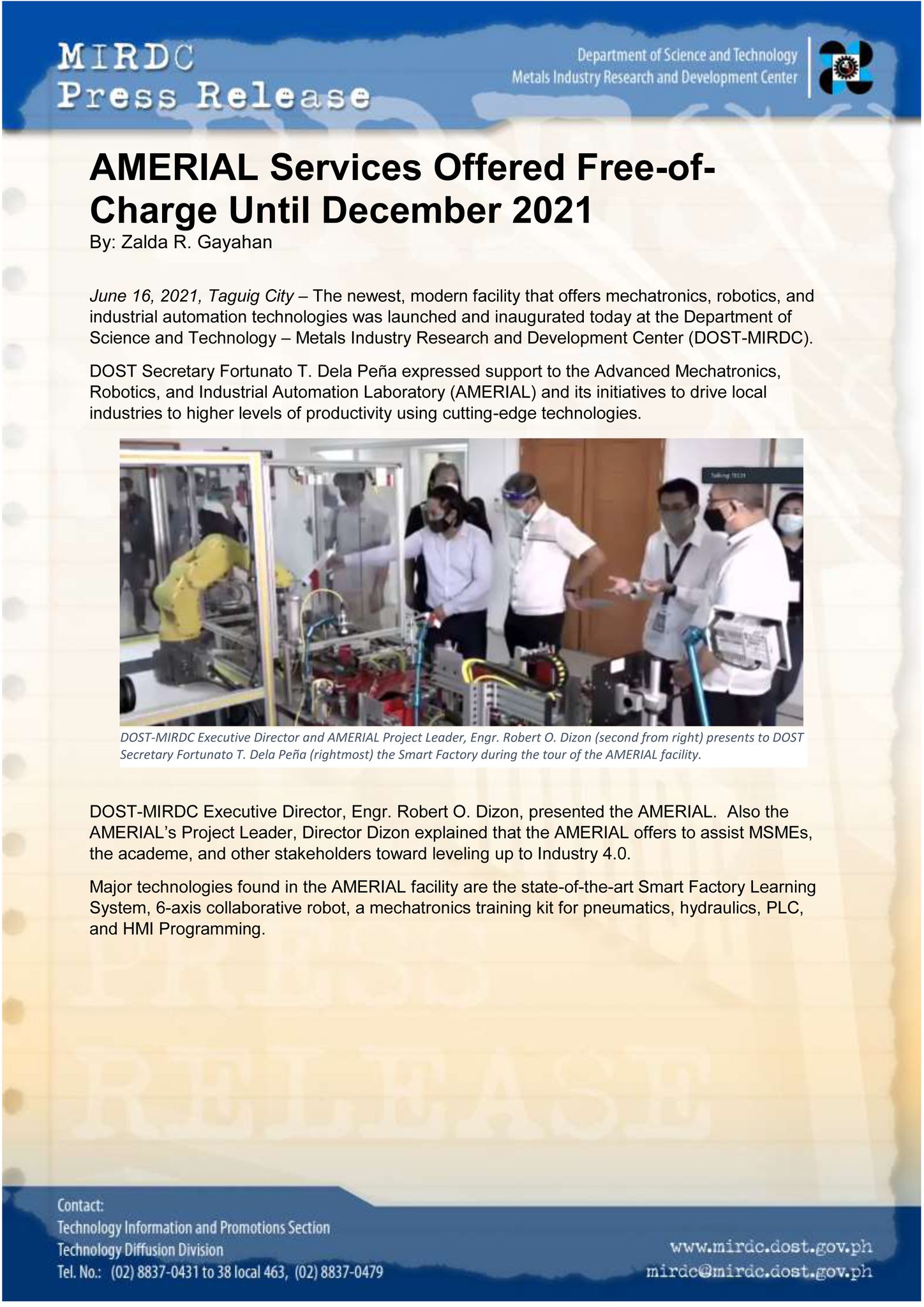 AMERIAL Press release 1