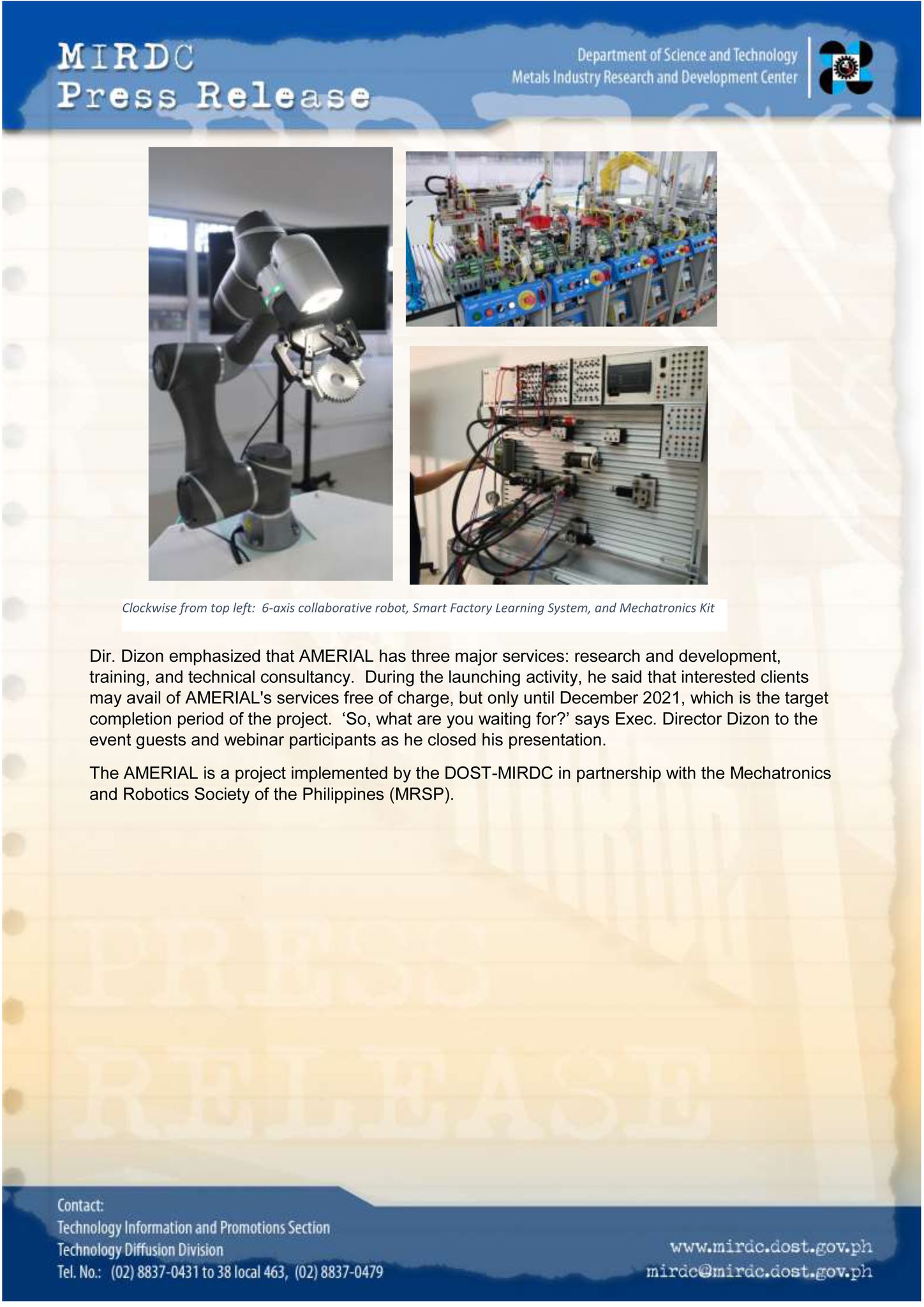 AMERIAL Press release 2