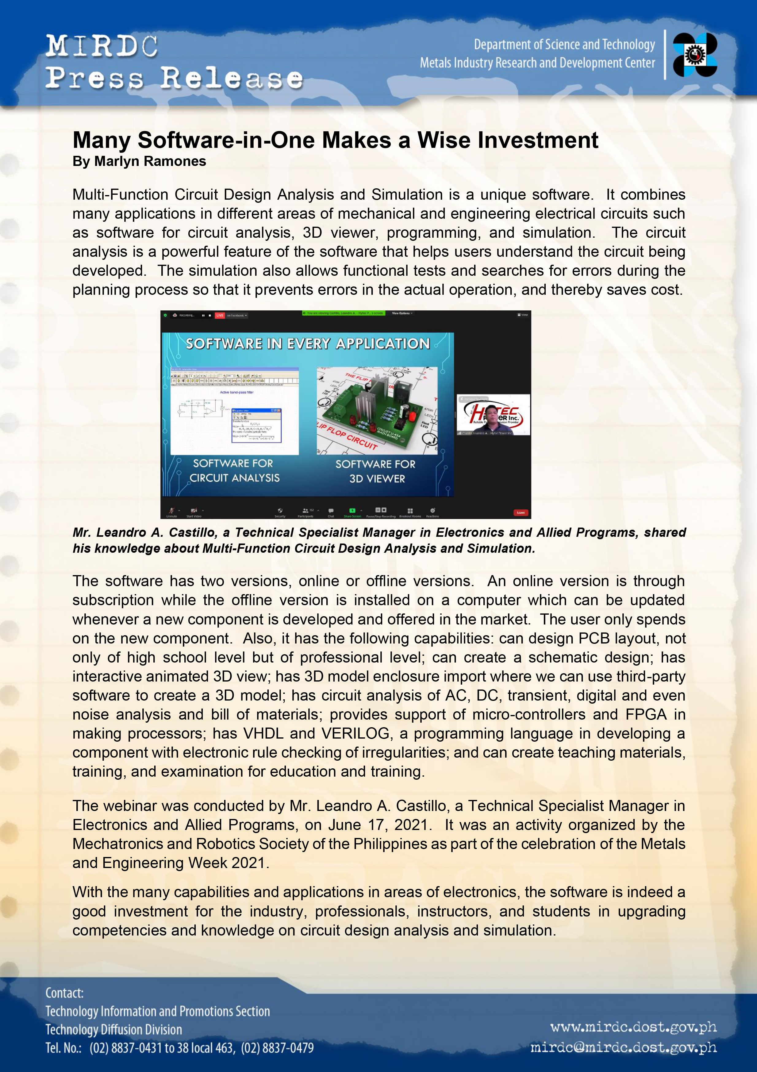 pr Many Software in One Makes a Wise Investment m rev3 ok final