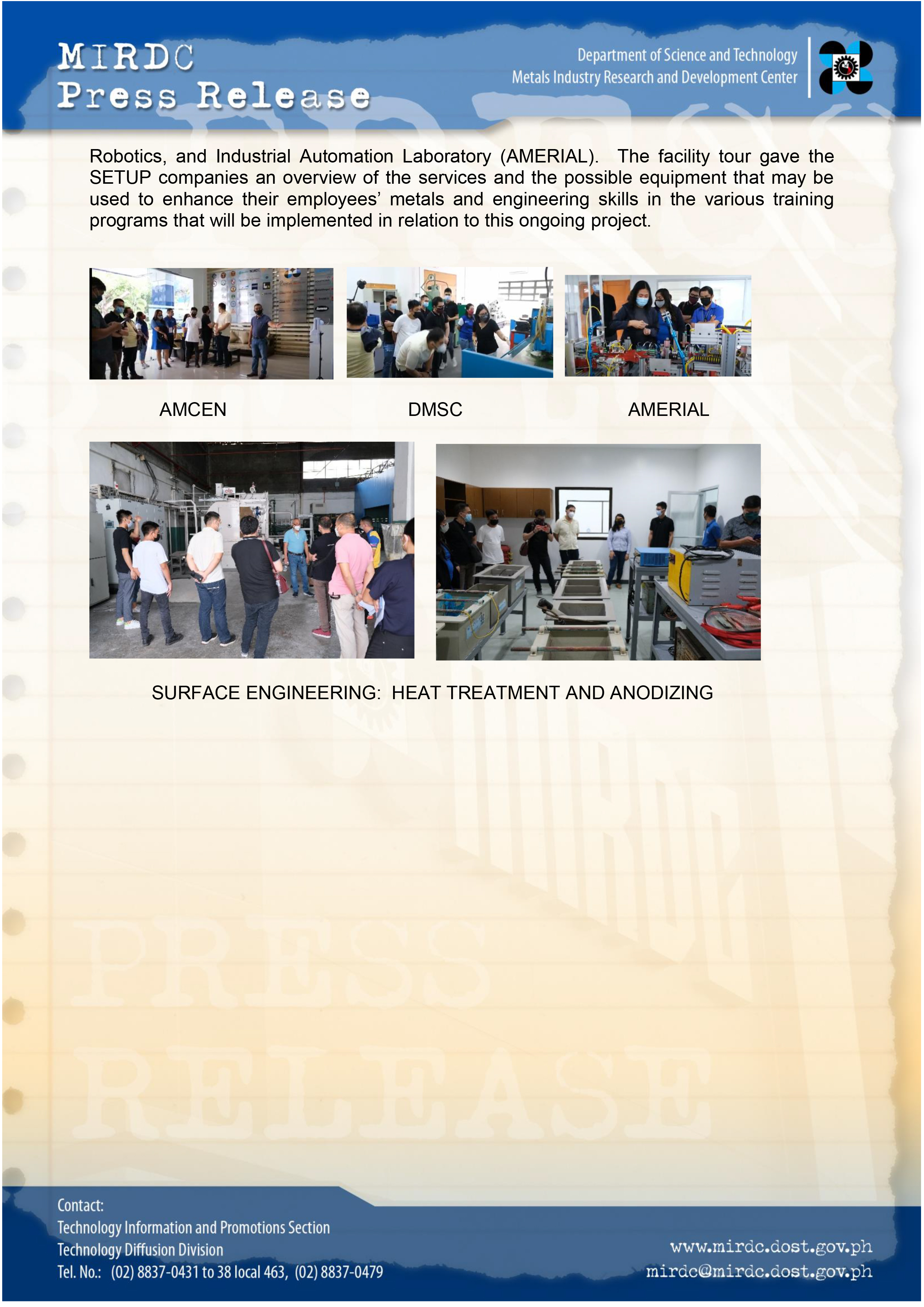Page 2 pr DOST to Boost Metalworking Capabilities of SETUP Companies in the NCR 2